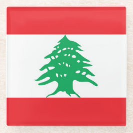Onderzetter met vlag van Libanon