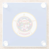 Onderzetter met vlag van Minnesota, Verenigde Stat (Achterkant)