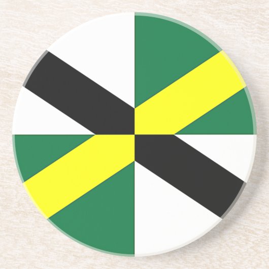 Onderzetter met vlag van Monterey, Californië, VS (Voorkant)