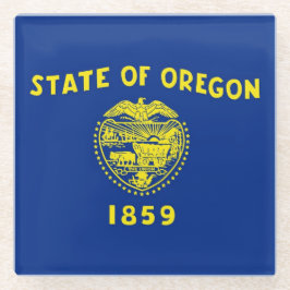 Onderzetter met vlag van Oregon State, Verenigde S
