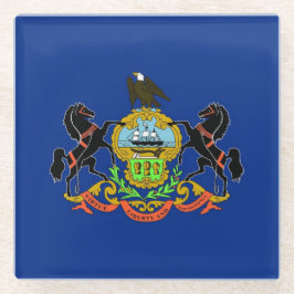 Onderzetter met vlag van Pennsylvania State, Veren