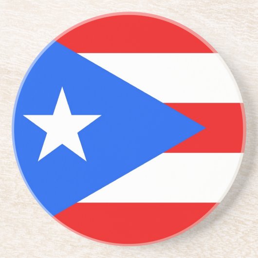 Onderzetter met vlag van Puerto Rico, Verenigde St (Voorkant)