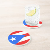 Onderzetter met vlag van Puerto Rico, Verenigde St (Zijkant)