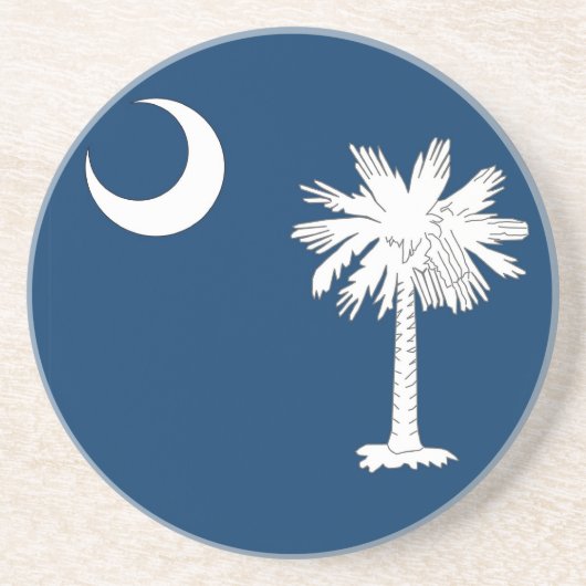 Onderzetter met vlag van South Carolina, Verenigde (Voorkant)