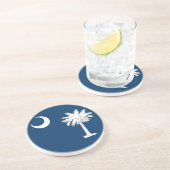 Onderzetter met vlag van South Carolina, Verenigde (Zijkant)