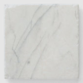 Onderzetter met witte marmer (Voorkant)