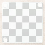 Onderzetter met zwarte en witte bestekken voor rac (Achterkant)