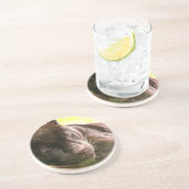 Onderzetter met zwarte panthersliep (Zijkant)