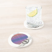 Onderzetter met zwarte & witte diamant (Zijkant)