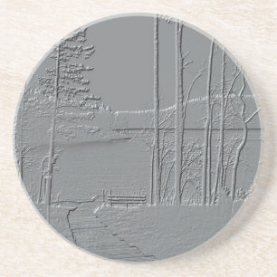 onderzetter "Metallic Natuur"