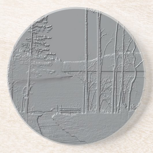 onderzetter "Metallic Natuur" (Voorkant)