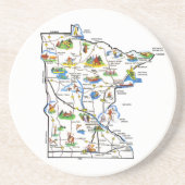 Onderzetter Minnesota Map (Voorkant)