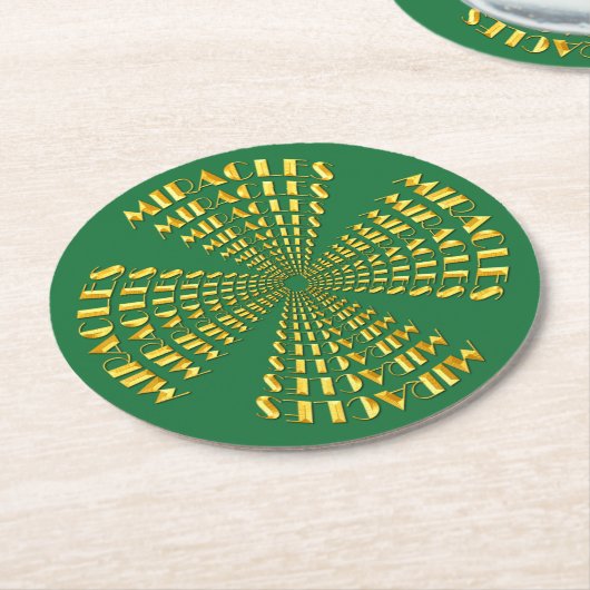 Onderzetter - MIRACLI in een Gold Star-ontwerp (Gebogen)
