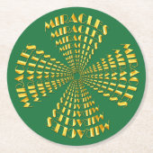 Onderzetter - MIRACLI in een Gold Star-ontwerp (Voorkant)