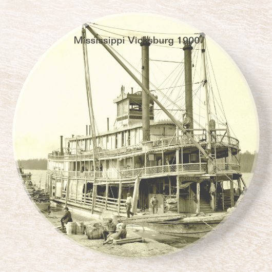 Onderzetter Mississippi Vicksburg (Voorkant)