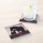 Onderzetter moeder en veulen (Schuin)