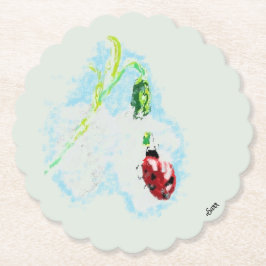 Onderzetter: Noord-Amerikaanse bloem Kartonnen Onderzetters