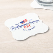 Onderzetter Onafhankelijkheidsdag (Gekanteld)