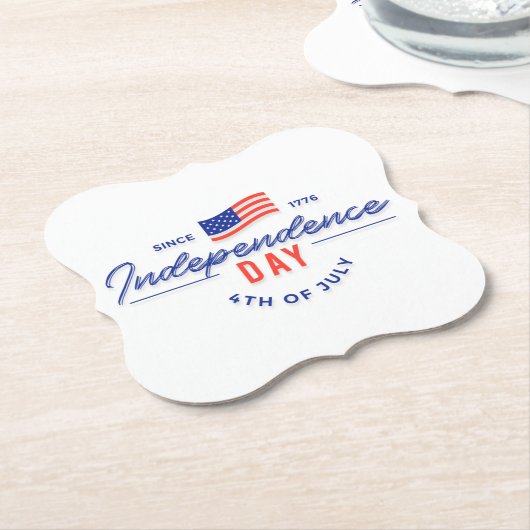 Onderzetter Onafhankelijkheidsdag (Gekanteld)