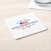 Onderzetter Onafhankelijkheidsdag (Schuin)