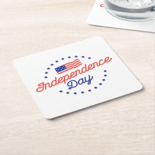 Onderzetter Onafhankelijkheidsdag (Schuin)