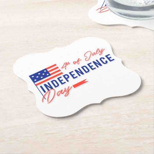 Onderzetter Onafhankelijkheidsdag (Gekanteld)