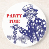 Onderzetter oom Sam w/ Pocket Watch Fob "party tim (Voorkant)