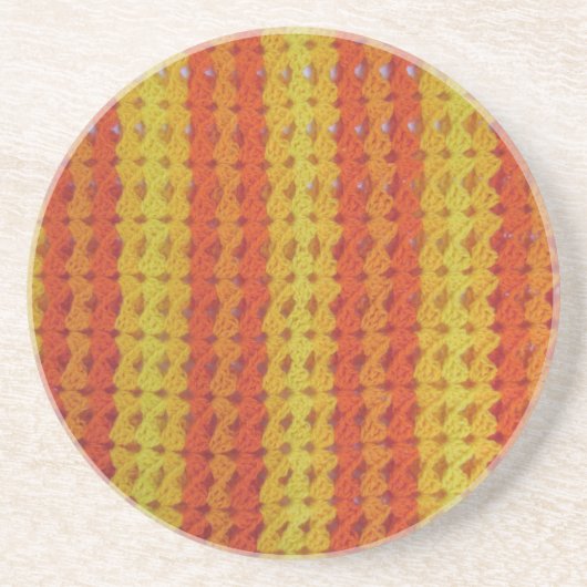 Onderzetter - Oranje afghaans (Voorkant)