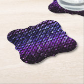 Onderzetter Paarse Kristal Bling Strass (Gekanteld)