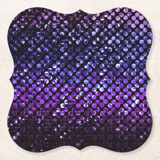 Onderzetter Paarse Kristal Bling Strass (Voorkant)