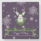 Onderzetter Paarse rendiersteen (Voorkant)