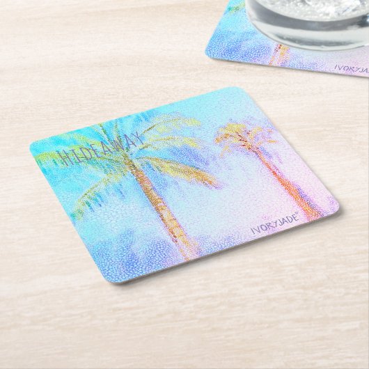 Onderzetter palmbomen (Schuin)