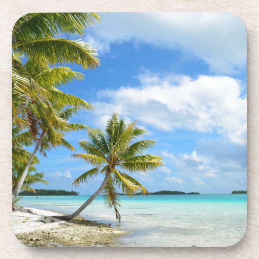 Onderzetter palmboomstrand (Voorkant)