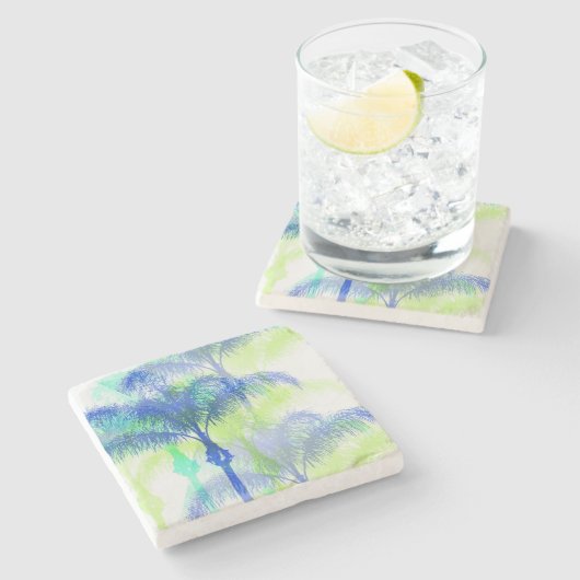 Onderzetter palmstructuurillusies Vacingpool (Zijkant)