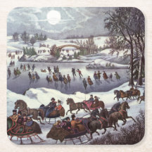 Onderzetter PAPER : New York : Central Park : 1920