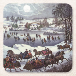 Onderzetter PAPER : New York : Central Park : 1920