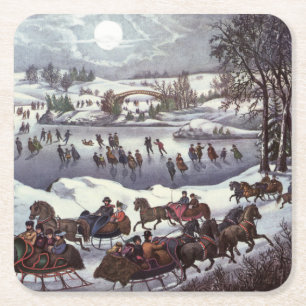 Onderzetter PAPER : New York : Central Park : 1920