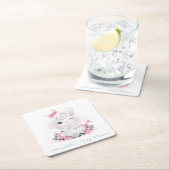 Onderzetter PAPIER : BABY SHOWER : BUNNY OP HET MO (Insitu)