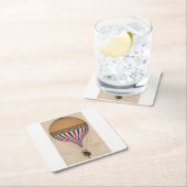 Onderzetter PAPIER :  FRANS HOT AIR BALLOON (Insitu)