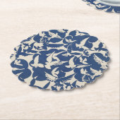 Onderzetter PAPIER : glazuur in wit + buisje : 192 (Gekanteld)