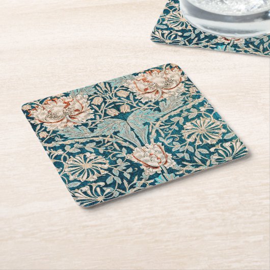 Onderzetter PAPIER : WILLIAM MORRIS : HONEYSUCKLE (Schuin)