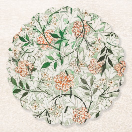 Onderzetter PAPIER : WILLIAM MORRIS : JASMINE (Voorkant)