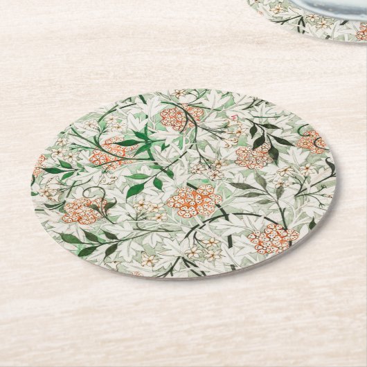 Onderzetter PAPIER : WILLIAM MORRIS : JASMINE (Gebogen)