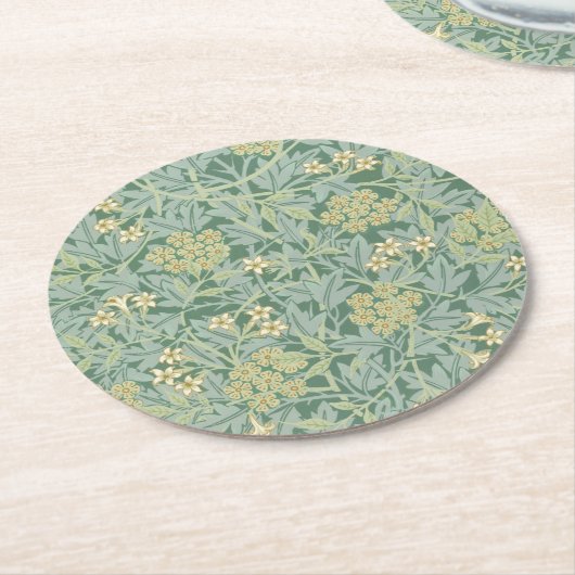 Onderzetter PAPIER : WILLIAM MORRIS : JASMINE (Gebogen)