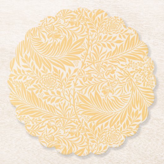 Onderzetter PAPIER : WILLIAM MORRIS : LARKSPUR (Voorkant)