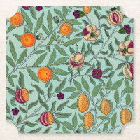 Onderzetter PAPIER : WILLIAM MORRIS : POMEGRANATEN