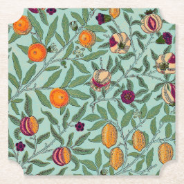 Onderzetter PAPIER : WILLIAM MORRIS : POMEGRANATEN