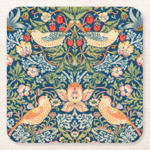 Onderzetter PAPIER : WILLIAM MORRIS , STRAWBERRY T