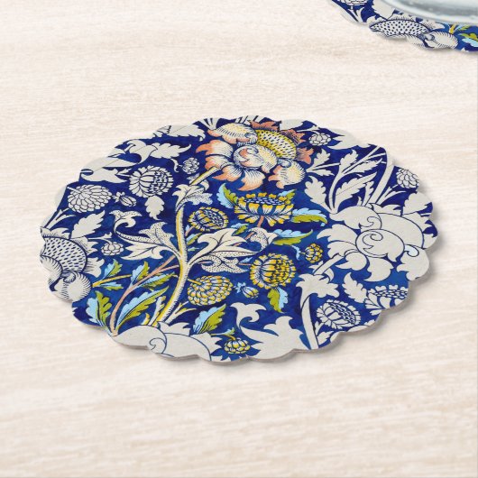 Onderzetter PAPIER : WILLIAM MORRIS : WATERVERF 18 (Gekanteld)