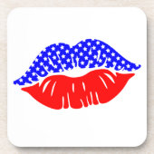 Onderzetter Patriotic Kiss Drink (Voorkant)